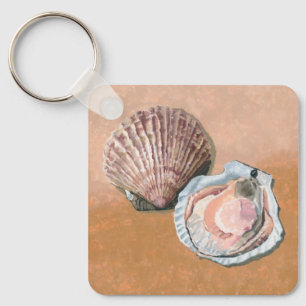 Scallops Still Life Keychain
