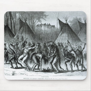 Scalp Dance from 'Sketches of Indian Warfare' Mouse Pad