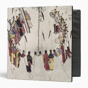 Scalp dance or victory dance (ink on paper) binder