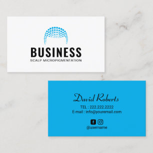 Scalp Micropigmentation Professional Hair Tattoo Business Card
