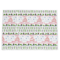 Scaly, Merry, and Bright Wrapping Paper