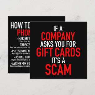 Scam carte cadeau - Prévention des fraudes