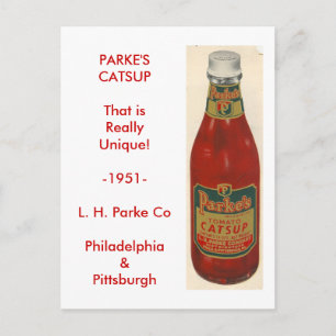 scan0001, PARKE'S CATSUP Postcard