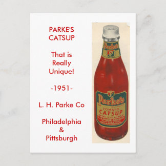 scan0001, PARKE'S CATSUP Postcard