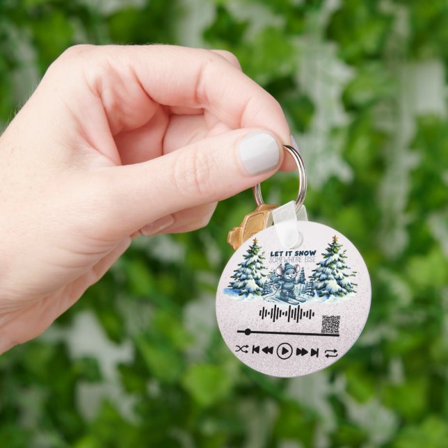 Scan for, "Let it Snow "  KeyChain (Hand)
