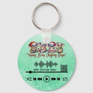 Scan for Video, Christmas Magic  Keychain