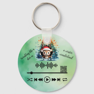 Scan for  Video , "Red Nose" Keychain