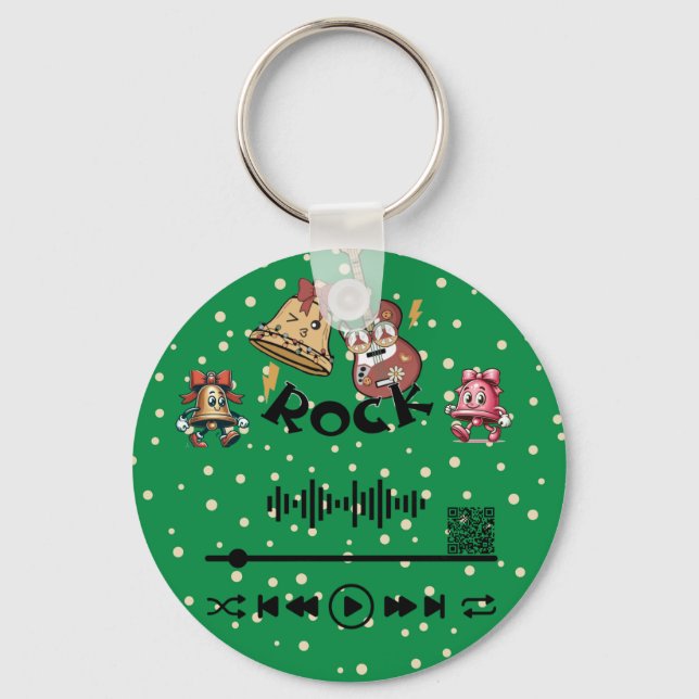 Scan for Video , "Tis the Season to"  Keychain (Front)