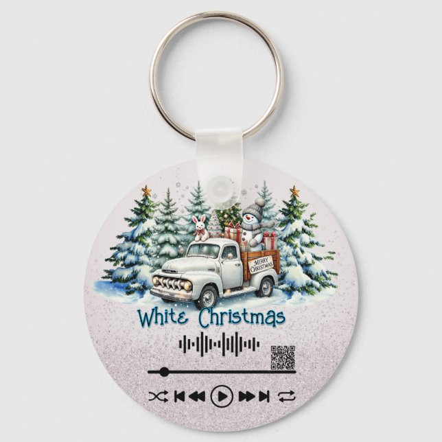 Scan for  Video , "White Christmas  "  KeyChain (Back)