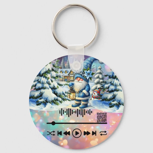Scan for, White Christmas  KeyChain (Front)