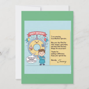 Scan Machine Operators' Birthday Card