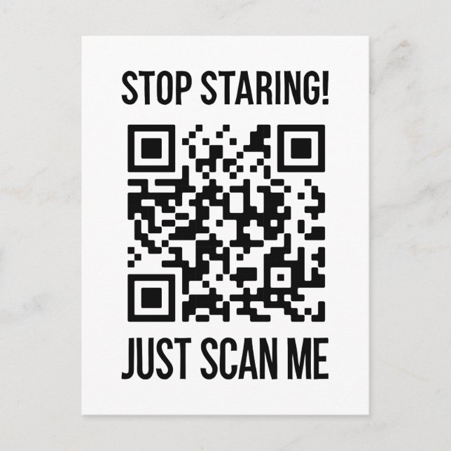 Scan Me: Do What Makes Your Soul Happy Postcard (Front)