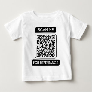 Scan Me For Repentance QR Code Baby T-Shirt