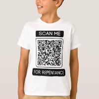 Scan Me For Repentance QR Code Boy's
