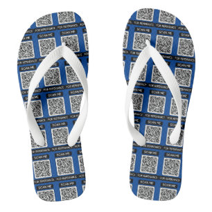 Scan Me For Repentance QR Code DB All-Over Flip Flops