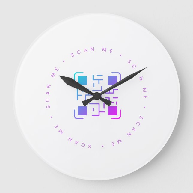 Scan me large clock (Front)