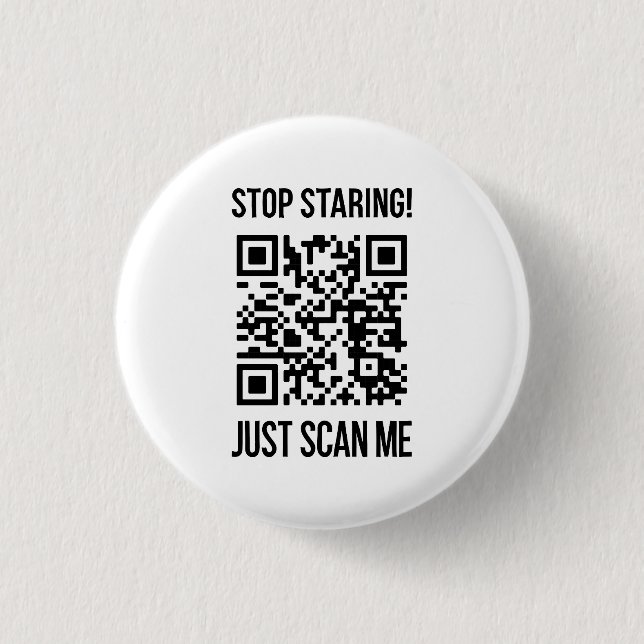 Scan Me QR Code: Choose Kindness Every Day 1 Inch Round Button (Front)