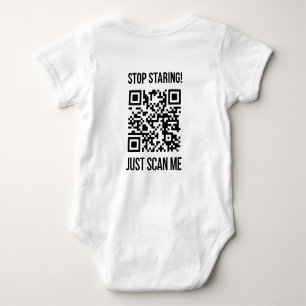 Scan Me QR Code: Choose Kindness Every Day Baby Bodysuit