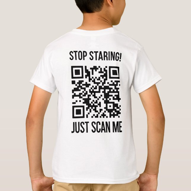 Scan Me QR Code: Create Your Future T-Shirt (Back)