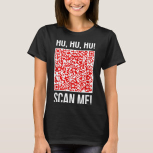 Scan Me! Qr Scan Me Joke Funny Santa Merry Christm T-Shirt