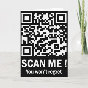Scan Me You Wont Regret It Funny Qr Trump Dance (o Card