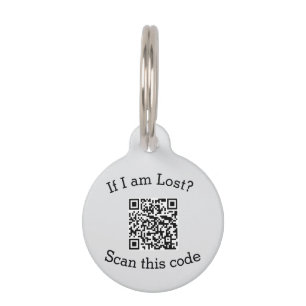 Scan QR code lost found me code pet Tag