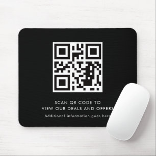 Scan QR Code Modern Promotional Business Mouse Pad