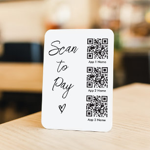 Scan QR Code to Pay For Business Digital Payment Magnet
