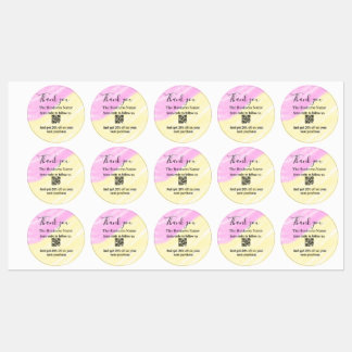 Scan QR to follow us thank you discount code pink 