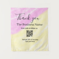 Scan QR to follow us thank you discount code pink
