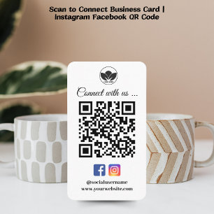 Scan to Connect Business Card   Instagram Facebook