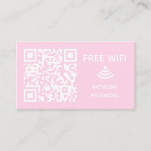 Scan to connect Free Wifi Business qr code sign in Enclosure Card