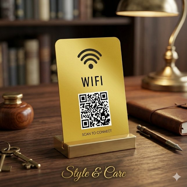 Scan to Connect M Gold WiFi Magnet with QR Code (Scan to Connect M Gold WiFi Magnet with QR Code)