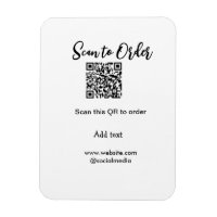 Scan to order scan QR code add website email 