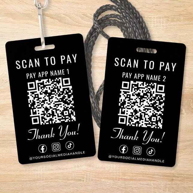 Scan to Pay 2 Payment QR Codes Social Media Badge (Scan to Pay 2 Payment QR Codes Social Media Badge)