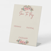 Scan To Pay Floral Themed