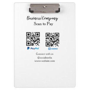 Scan to pay q r code paypal venmo add your website clipboard