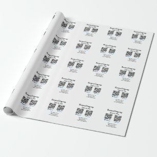 Scan to pay q r code paypal venmo add your website wrapping paper