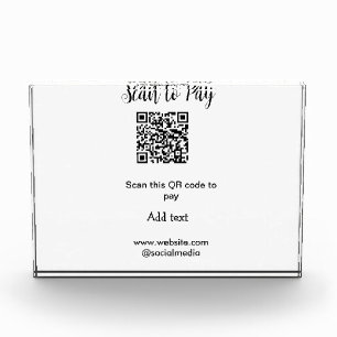 Scan to pay scan QR code add website email details Photo Block