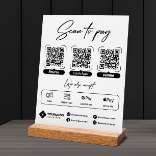 Scan to Pay Sign QR Code Payment