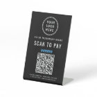 Scan to Pay Venmo QR Code Logo Black