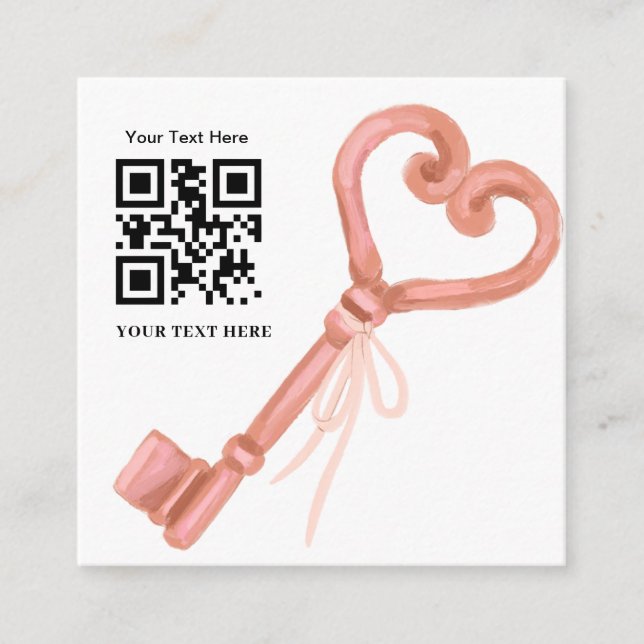 Scan to RSVP Wedding QR Code Response Invitation (Front)