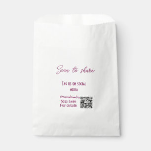 Scan to share tag us on social media QR code simpl Favour Bag