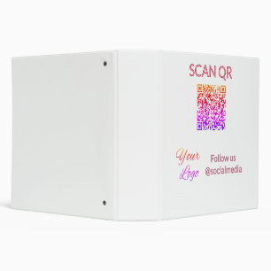 Scan to view menu resturant hotel QR Add logo text Binder