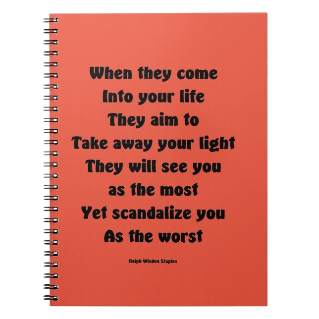 Scandalize you as the worst notebook (Front)