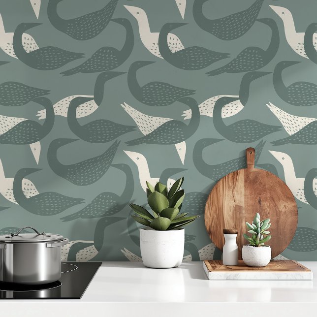 Scandi Aviary: Minimalist Wallpapers Bird Pattern (Creator Uploaded)