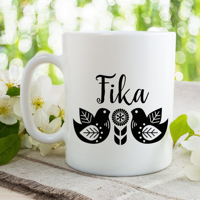 Scandi Birds Fika Coffee Mug (Creator Uploaded)