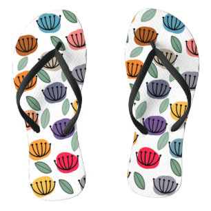 Scandi Cup Flowers Flip Flops