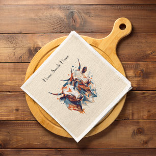 Scandi Farmhouse Cattle, custom Napkin