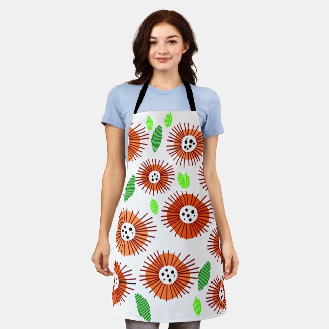 Scandi Flower Garden Apron (Worn)